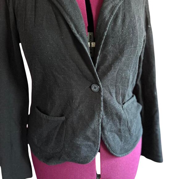 Womens Blazer Size XL Black Corduroy Professional Twee Classic Retro Office Wear - Picture 2 of 8